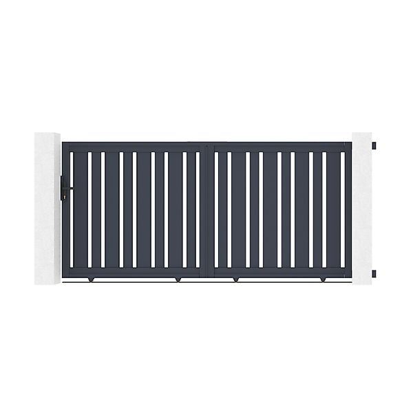 Casanoov Schiebetor Aus Aluminium 3M Veymont H 140Cm Grau günstig online kaufen