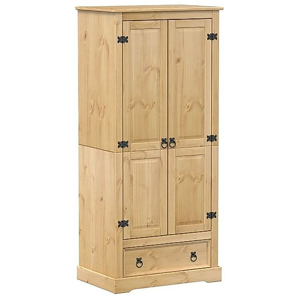vidaXL Kleiderschrank Kleiderschrank Corona 76x50x170 cm Massivholz Kiefer günstig online kaufen
