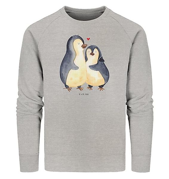 Mr. & Mrs. Panda Longpullover Pinguin umarmen Größe M - Heather Grey - Gesc günstig online kaufen