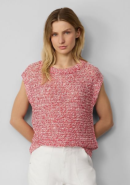 s.Oliver Strickpullover Relaxed-Fit-Pullunder aus Ajourstrick günstig online kaufen