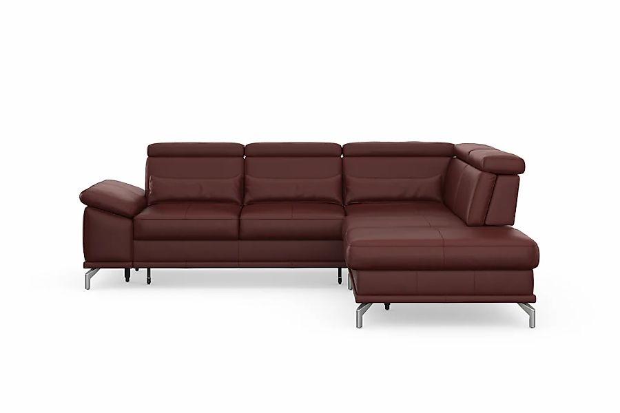 sit&more Ecksofa "Cabrio L-Form, B: 274 cm, mit Sitztiefen-, Arm- & Kopftei günstig online kaufen