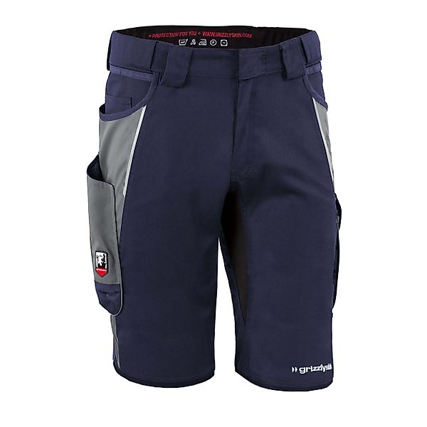 Qualitex Workwear Arbeitsshorts Shorts "IRON" marine/grau, günstig online kaufen
