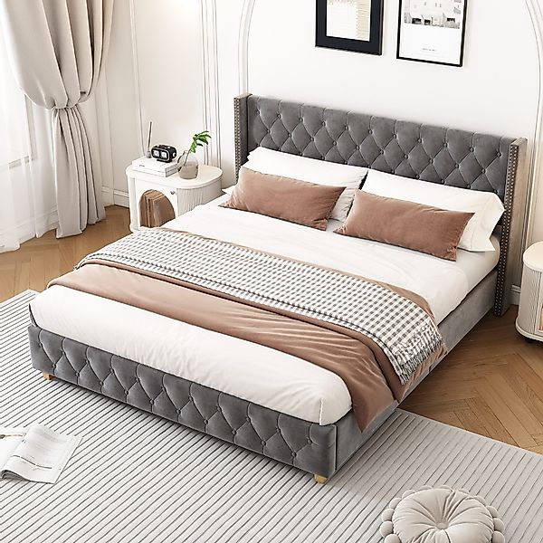 STILVORA Polsterbett Jugendbett 180×200cm Bettgestell Kinderbett,Schaumstof günstig online kaufen