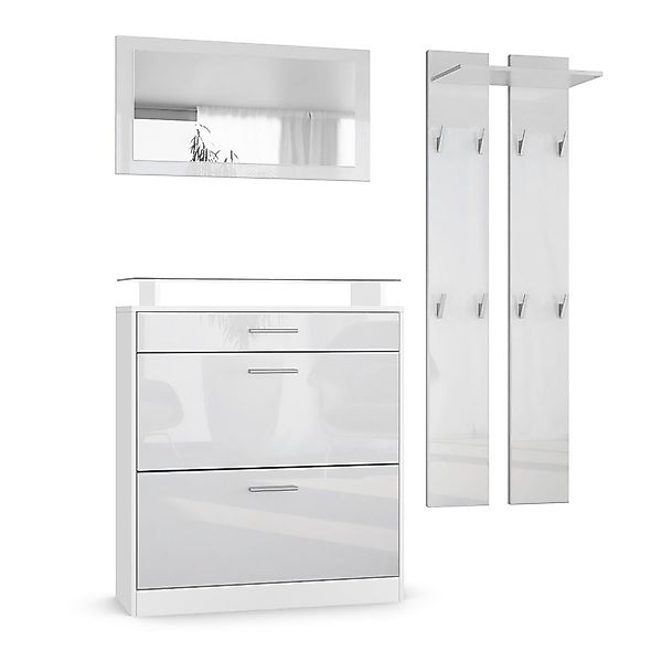 Vladon Garderoben-Set Loret, (Garderobe Set bestehend günstig online kaufen