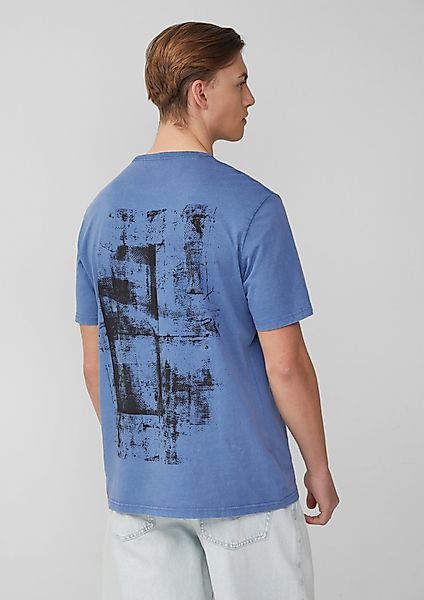 QS Kurzarmshirt Gewaschenes T-Shirt mit Front- günstig online kaufen