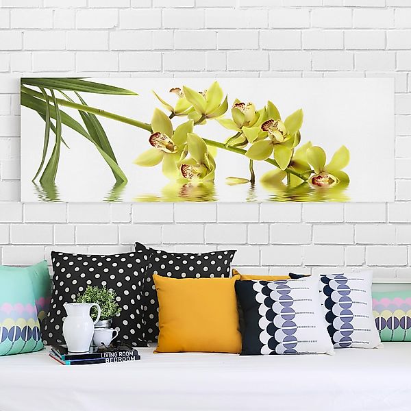 Leinwandbild - Panorama Elegant Orchid Waters günstig online kaufen