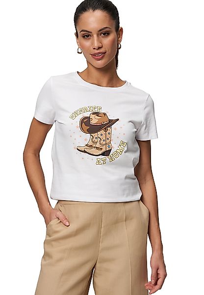 Zero Kurzarmshirt zero Shirt mit Cowboy-Print günstig online kaufen