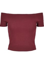URBAN CLASSICS T-Shirt "Urban Classics Damen Ladies Off Shoulder Rib Tee", günstig online kaufen