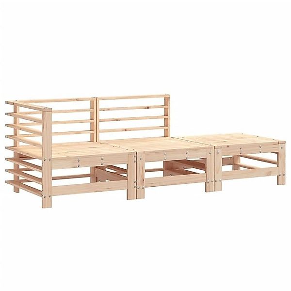 vidaXL Sofaelement 3-tlg. Garten-Lounge-Set Massivholz Kiefer (1 St) günstig online kaufen