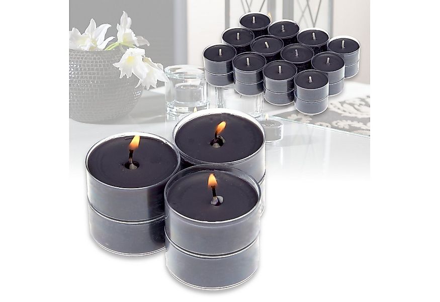 Candelo Teelicht Teelicht 24er Set Duftteelichter Ambiente - Black Rose Duf günstig online kaufen
