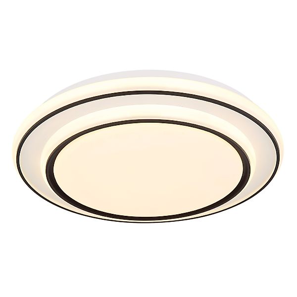 Globo Deckenleuchte Logan Metall Weiß matt LED 390 x 70 mm günstig online kaufen