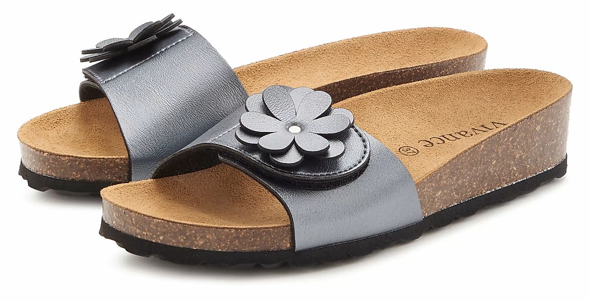 Vivance Pantolette "Mule, Sandale, offener Schuh", mit Komfortkorkfußbett a günstig online kaufen