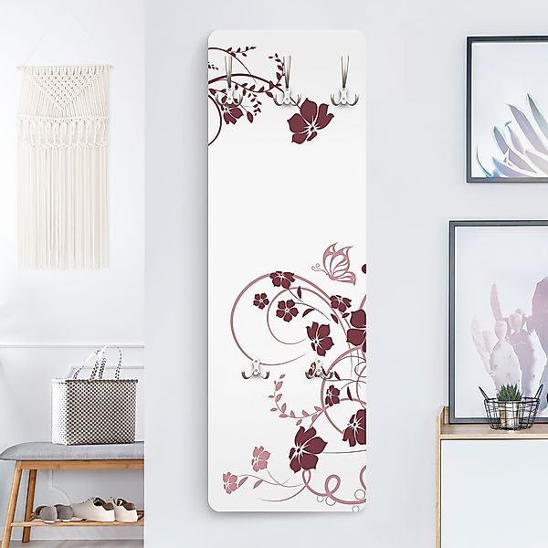 Wandgarderobe Holzpaneel Apricot Blossom günstig online kaufen