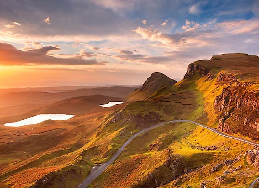 Papermoon Fototapete »Sunrise at Quiraing Isle« glatt günstig online kaufen