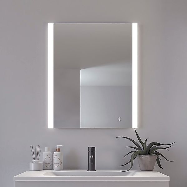 Loevschall Badspiegel »Vega Quadratisch, Badzimmerspiegel mit LED Beleuchtu günstig online kaufen