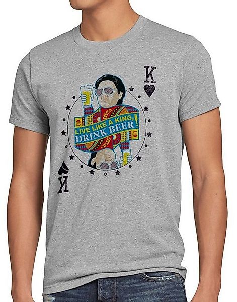 style3 T-Shirt Live like a King drink beer bier hanover las vegas chow casi günstig online kaufen