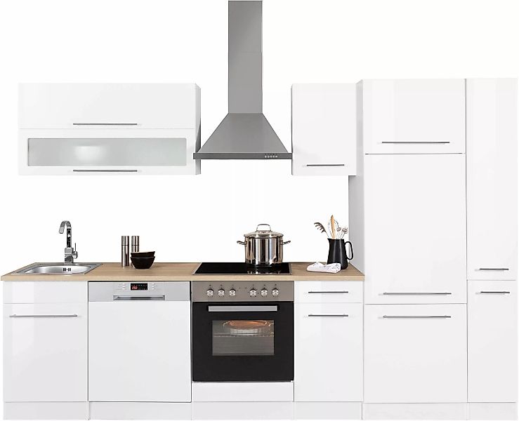 KOCHSTATION Küchenzeile »KS-Eton«, mit E-Geräten, Breite 300 cm günstig online kaufen