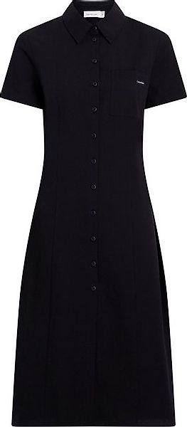 Calvin Klein Jeans Hemdblusenkleid SEERSUCKER BUTTON DOWN DAY DRESS mit Bru günstig online kaufen