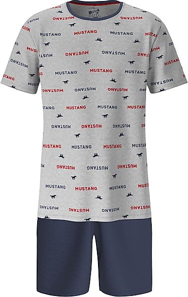 MUSTANG Schlafanzug ERIK Short-Set T-Shirt Short kurze Hose Pyjama Schlafko günstig online kaufen