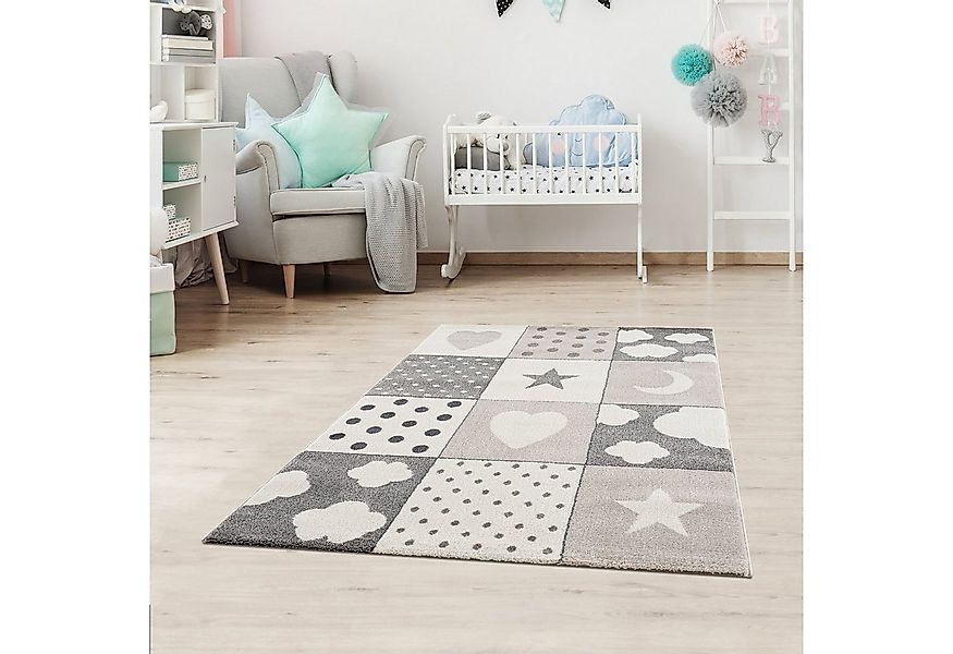 Jimri Kinderteppich Happy Friends Teppich für Kinderzimmer, Kinderteppich B günstig online kaufen