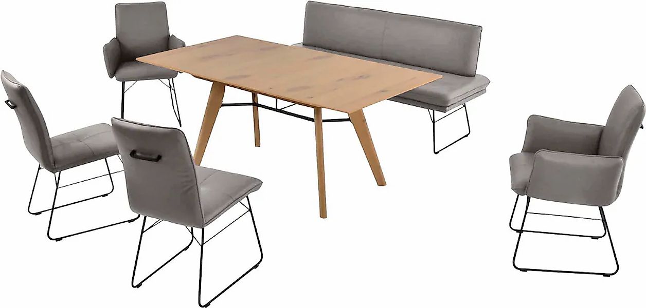 K+W Komfort & Wohnen Essgruppe "Giacomo IV" 6 Stk. tlg. Polsterbank in 2 Gr günstig online kaufen