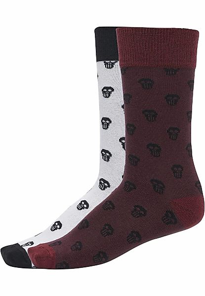 URBAN CLASSICS Basicsocken "Urban Classics Unisex Skull Allover 2-Pack" 1 P günstig online kaufen