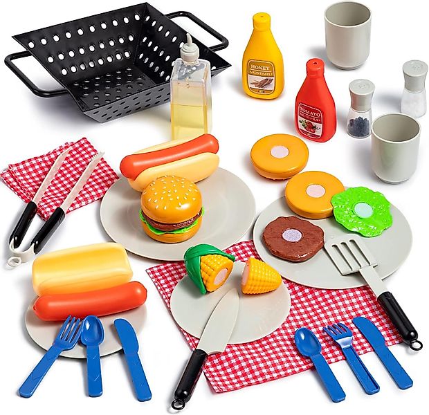 JOYIN Kinder-Grill Grillspielzeug-Set mit Essen und günstig online kaufen