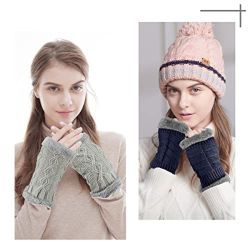 Coonoor Strickhandschuhe Klassisch mit Fleece Futter,Warme günstig online kaufen
