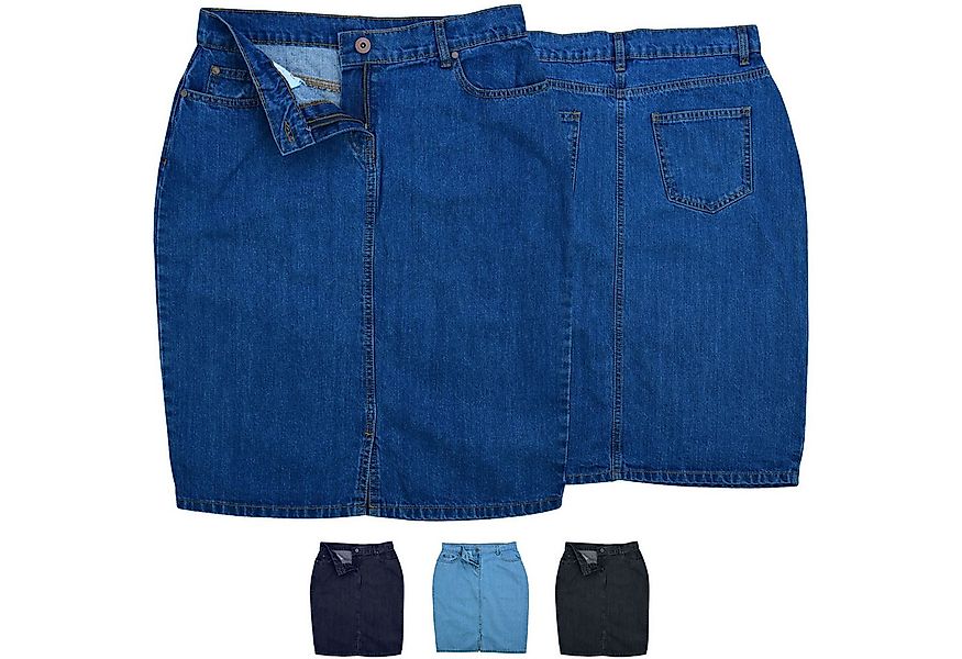 German Wear Jeansrock Trend462R Midi Denim Denim Trendiger Midi Rock Jeansr günstig online kaufen