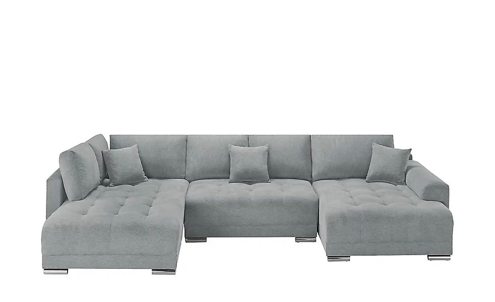 Wohnlandschaft mit Schlaffunktion Lemie ¦ grau ¦ Maße (cm): B: 356 H: 85 T: günstig online kaufen