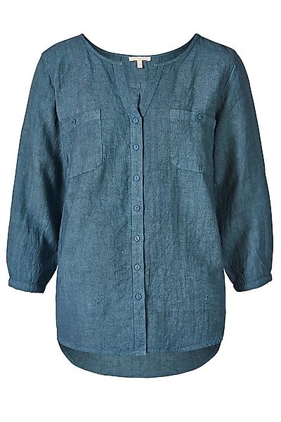 Himalaya Clothing Langarmbluse 3/4 Arm Bluse mit dekorativer Falte und krem günstig online kaufen