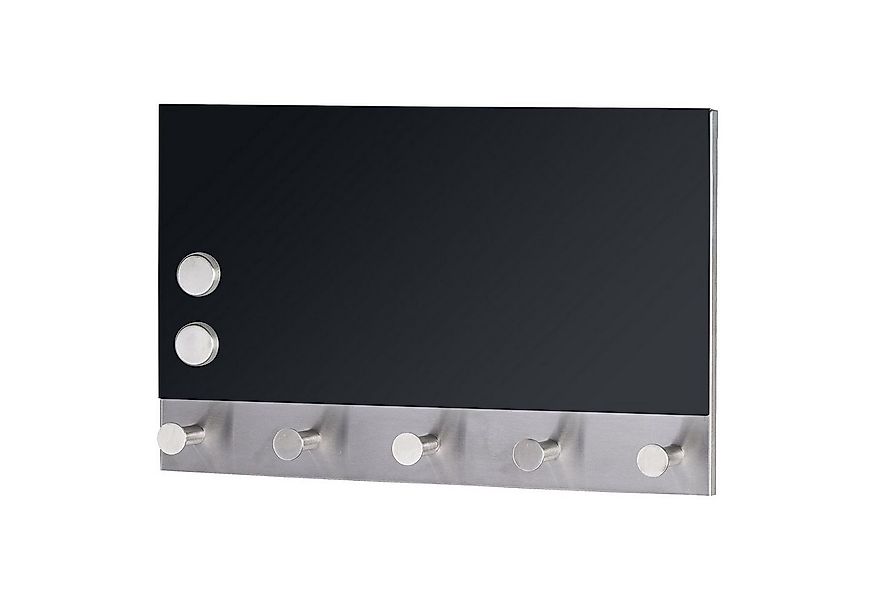 WENKO Hakenleiste Garderobe Schwarz Schlüsselbrett Kleiderhaken, mit 5 Hake günstig online kaufen