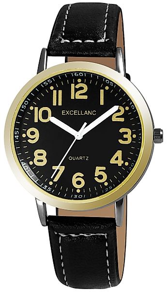 Excellanc Quarzuhr 2900232 Excellanc Herrenuhr Kunstleder günstig online kaufen