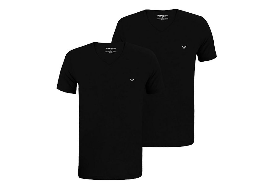 Emporio Armani Unterziehshirt 2er Pack T-Shirts V-Neck Stretch Cotton (2-St günstig online kaufen