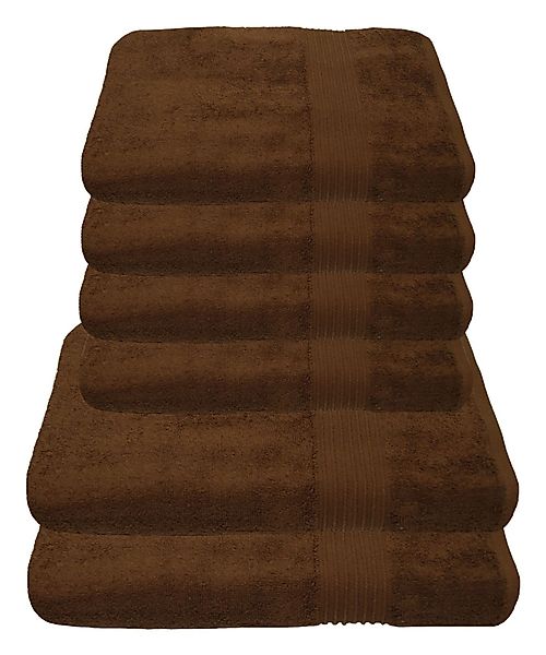 Julie Julsen Handtücher 6-Handtücher-Schokobraun, Baumwolle (6-St) günstig online kaufen