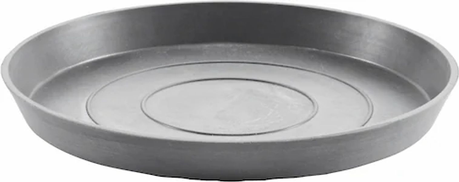 ECOPOTS Blumentopfuntersetzer »ROUND SAUCER Grey« BxTxH: 28,7x28,7x3 cm günstig online kaufen