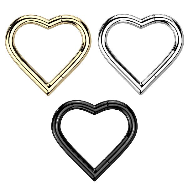 Taffstyle Nasenpiercing Septum Piercing Herz Segmentring günstig online kaufen