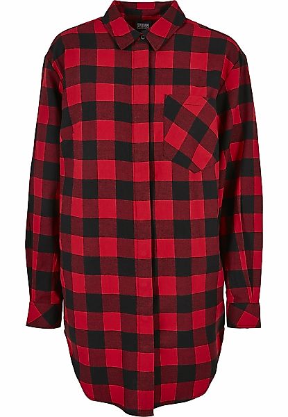 URBAN CLASSICS Shirtkleid "Urban Classics Damen Ladies Oversized Check Flan günstig online kaufen