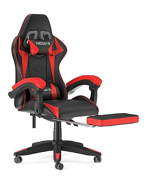 BIGZZIA Bürostuhl Gaming Stuhl mit Fußstütze günstig online kaufen
