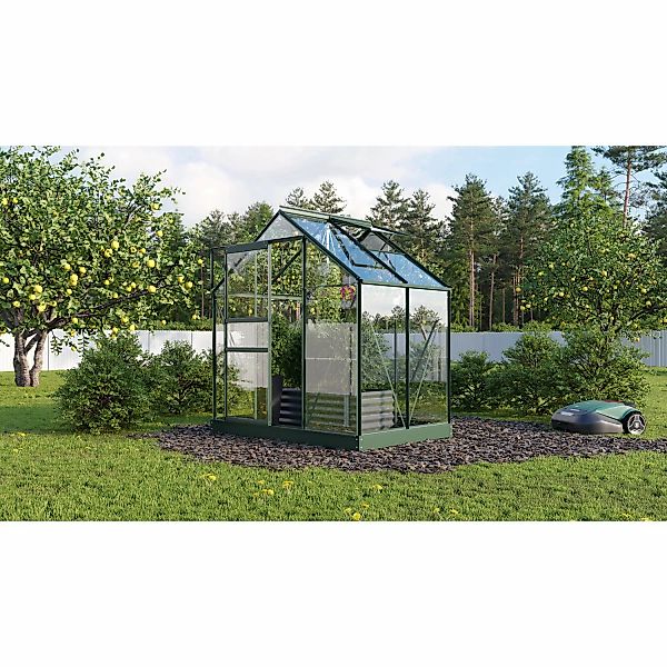 Vitavia Gewächshaus Planet 2500 ESG Schwarz B 195 cm x T 131 cm günstig online kaufen