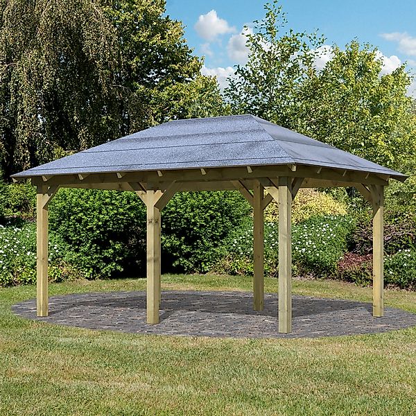 CHILLROI Woodfeeling Garten Pavillon Luxmburg 1 Kesseldruckimprägniertes Ho günstig online kaufen