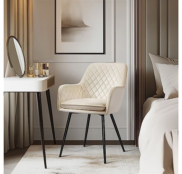 Yaheetech Esszimmerstuhl Küchenstühle (2 St), Stuhl-Set Polsterstühle mit A günstig online kaufen