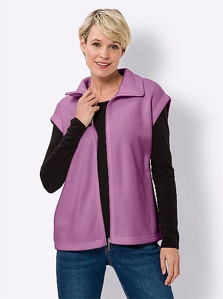 Sieh an! Fleeceweste Fleece-Weste Länge ca. 66 cm günstig online kaufen