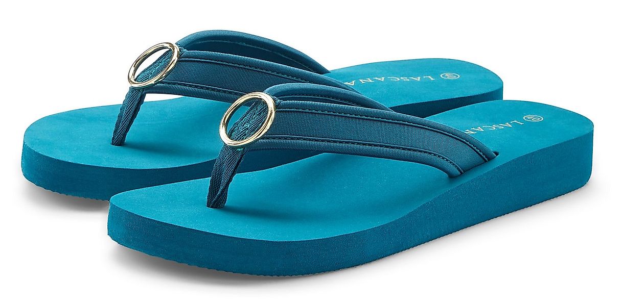 LASCANA Sandale, Badeschuh, Pantolette, Badelatsche, Flip Flop Badezehentre günstig online kaufen