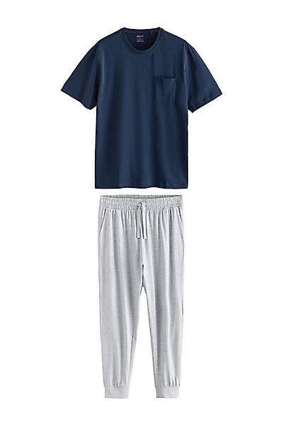 Next Pyjama Jersey-Schlafanzug mit Bündchen (2 tlg) günstig online kaufen