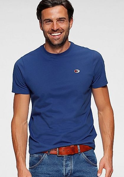 KangaROOS T-Shirt Kurzarm, unifarben, Rundhals, aus Baumwolle, aus Single J günstig online kaufen