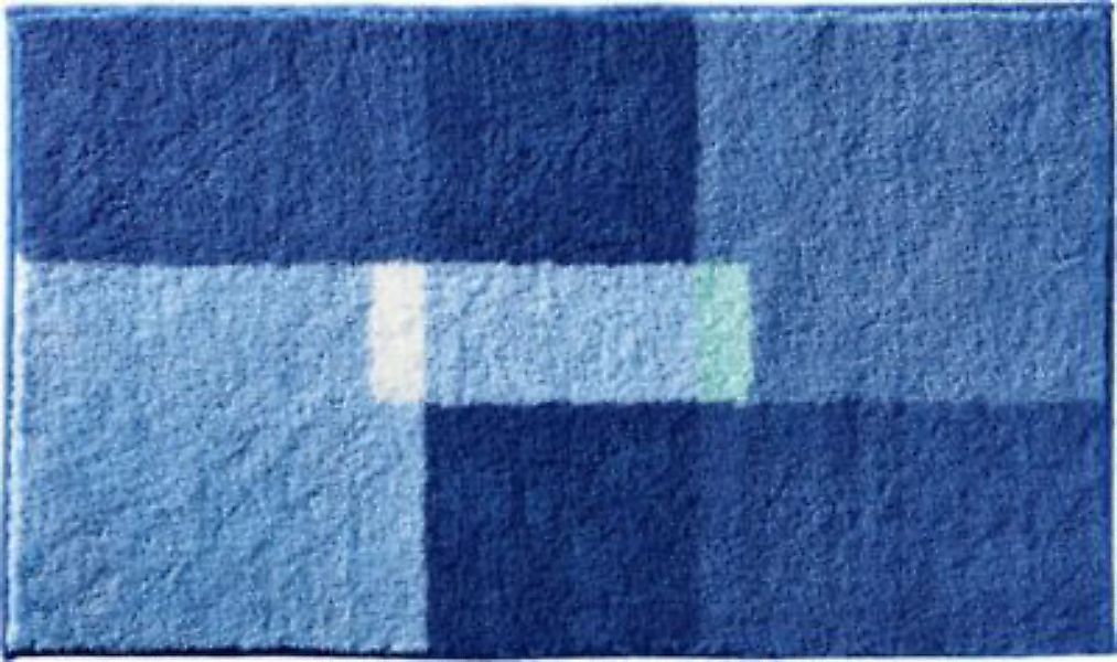 Erwin Müller Badematte Zagori blau Gr. 60 x 100 günstig online kaufen