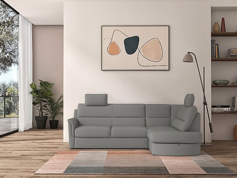 sit&more Ecksofa »Panini L-Form«, wahlweise mit Bettfunktion und Bettkasten günstig online kaufen