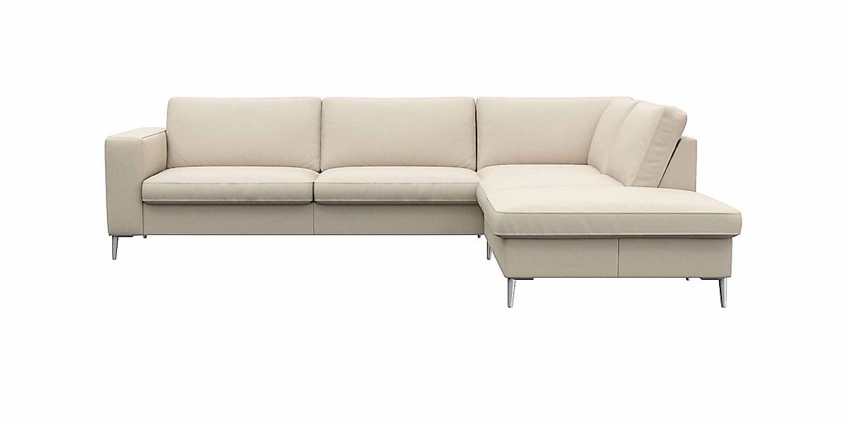 FLEXLUX Ecksofa "Fiore, super Sitzkomfort durch Kaltschaum im Sitz, L-Form" günstig online kaufen