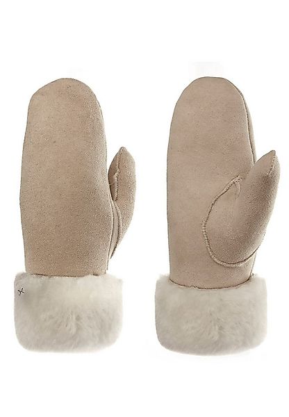 PEARLWOOD Lederhandschuhe FIONA (1 Paar) Velourleder, Fausthandschuh, warm günstig online kaufen